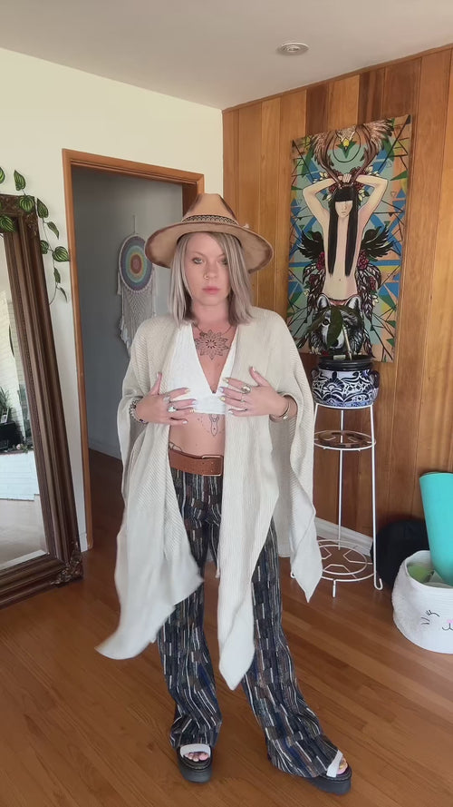 High Vibe Italian Jacquard Linen Kimono Wrap